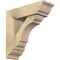 Ekena Millwork Olympic Traditional Rough Sawn Bracket w/ Offset Brace, Douglas Fir, 6"W x 18"D x 18"H BKT0604X18X18OLY01RDF - alternate 1